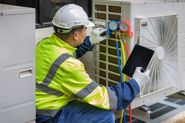 Professional Air Duct Cleaning technician working in Fort Edward, NY